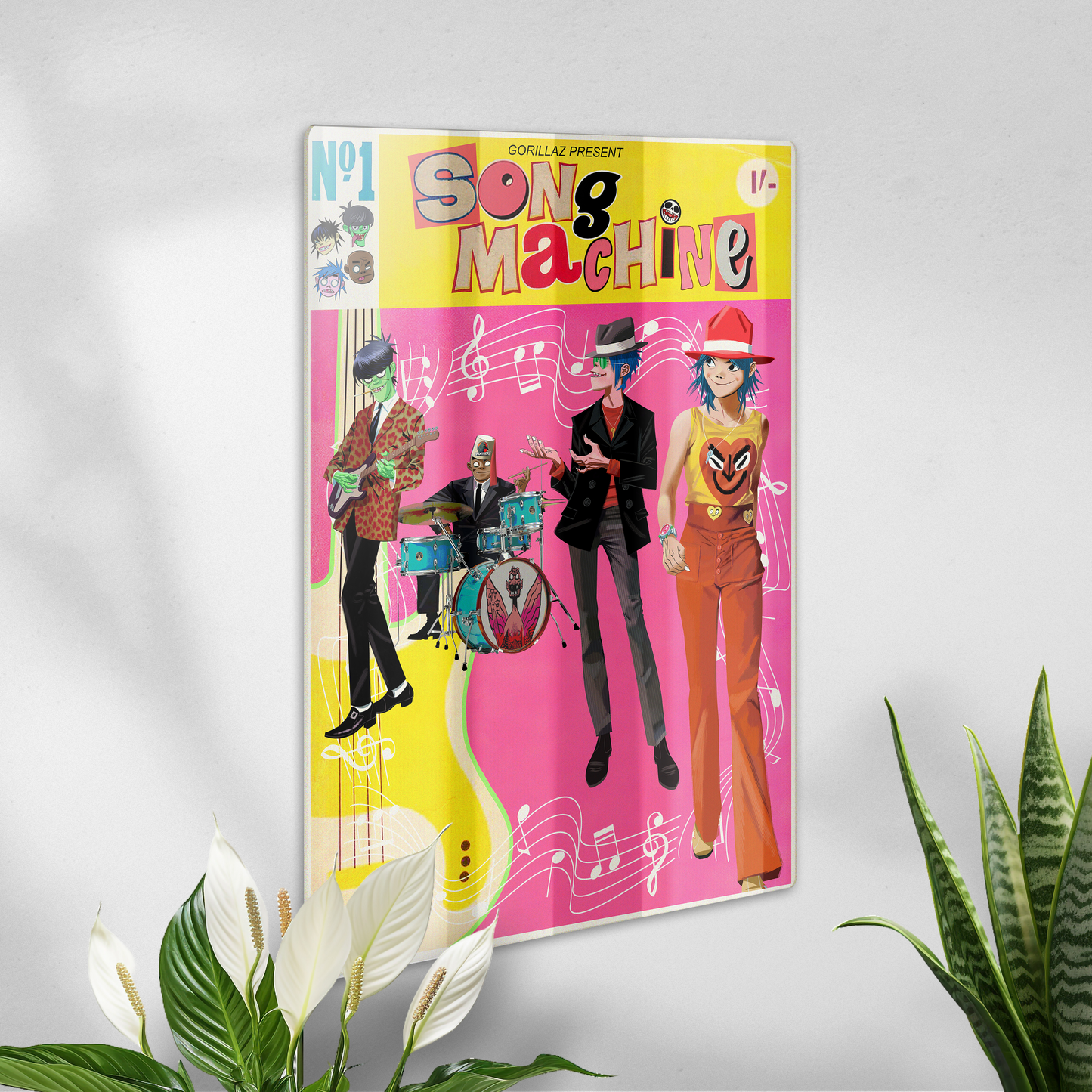 Poster en acrilico - Gorillaz / Musica