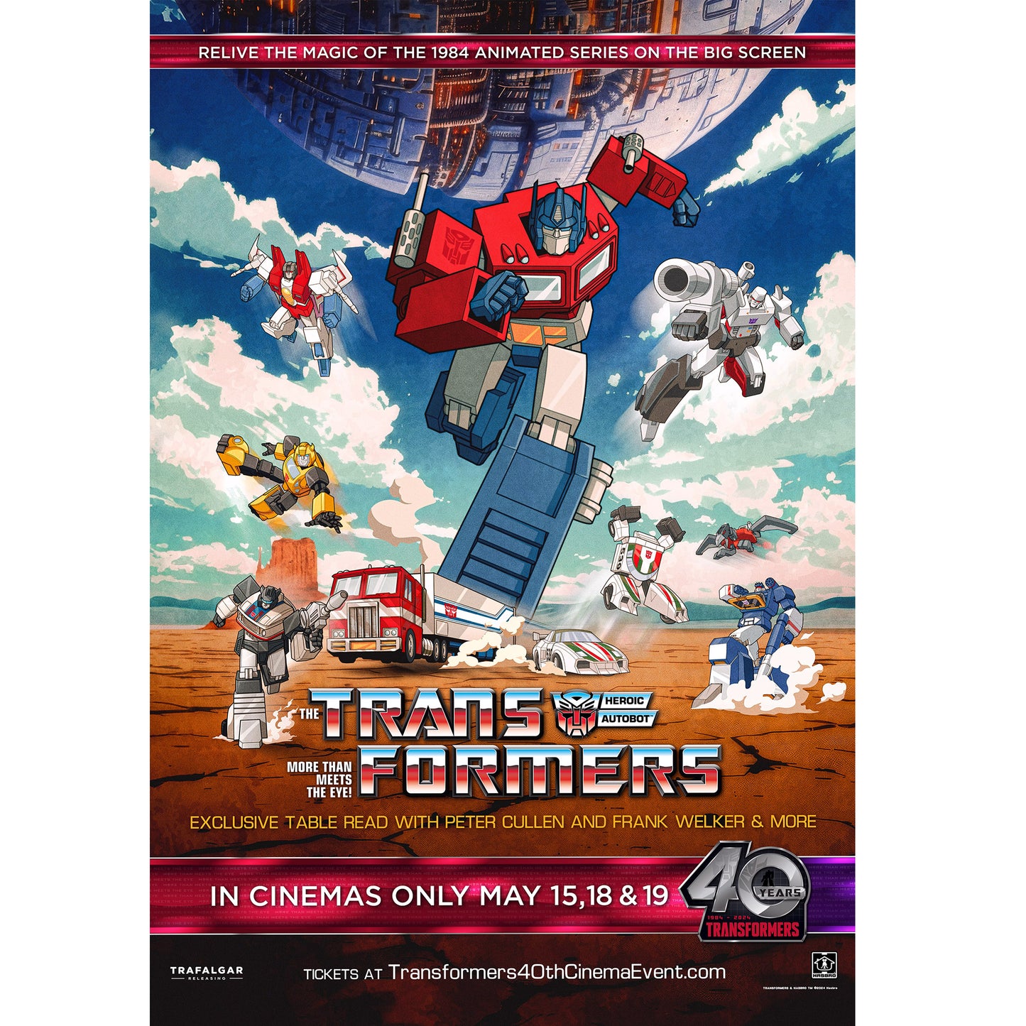Poster en acrilico - Transformers 40 años