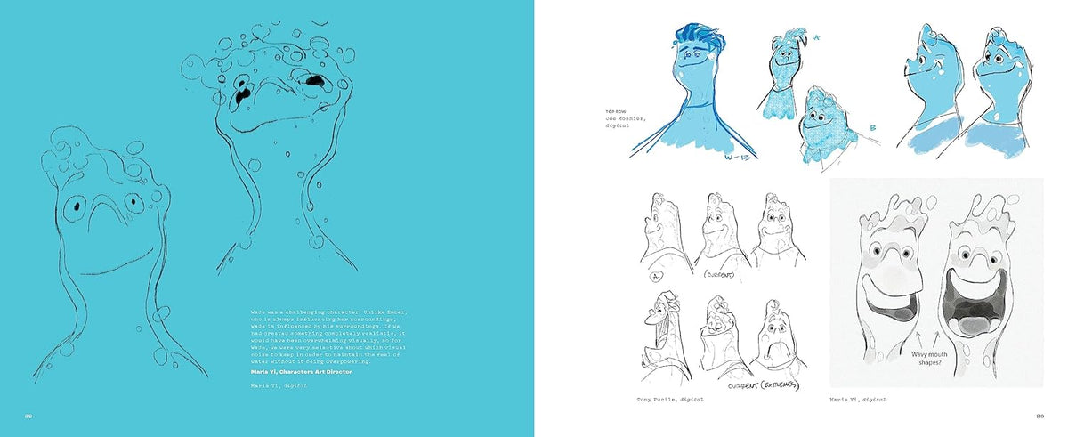 Libro de arte The Art of Elemental Disney Pixar
Portada tapa dura libro The Art of Elemental
Interior libro ilustraciones Elemental Pixar
Artbook oficial Disney Elemental 176 páginas
Detalles de arte conceptual Elemental Disney