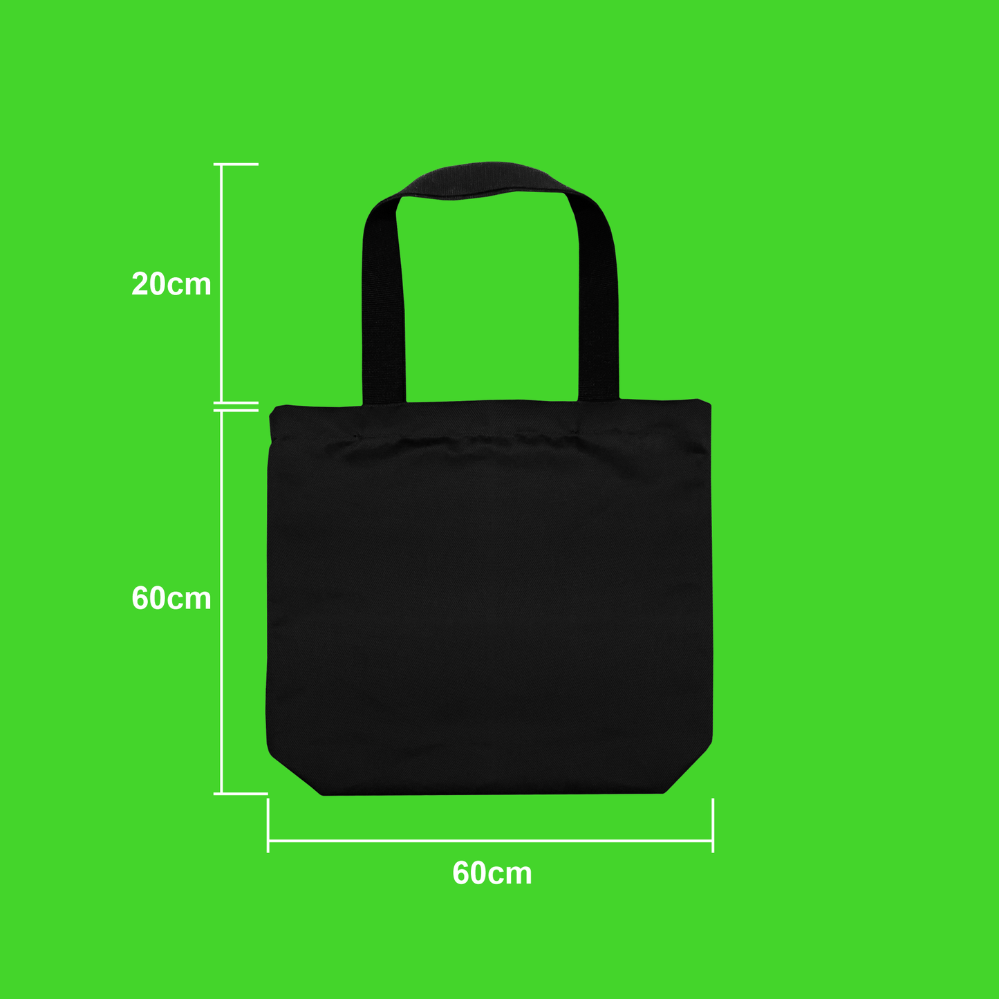 Descripción de medidas del Totebag