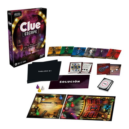 Juego de Mesa Hasbro Gaming Clue Escape El Club del Ilusionista