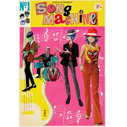 Poster en acrilico - Gorillaz / Musica