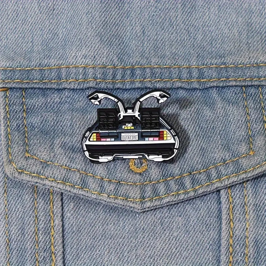 Pin Metálico - Delorean BTF back