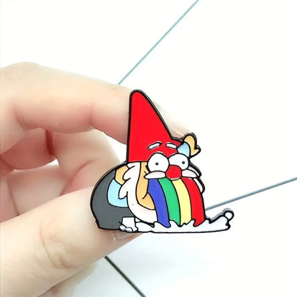 Pin Metálico - Duende vomitando Gravity Falls