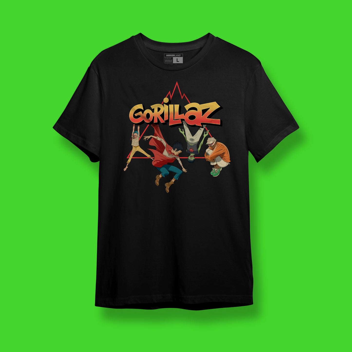 Camiseta Gorillaz The Mountain Tour 2026 – Edición Coleccionista | Polo Geek 100% Algodón