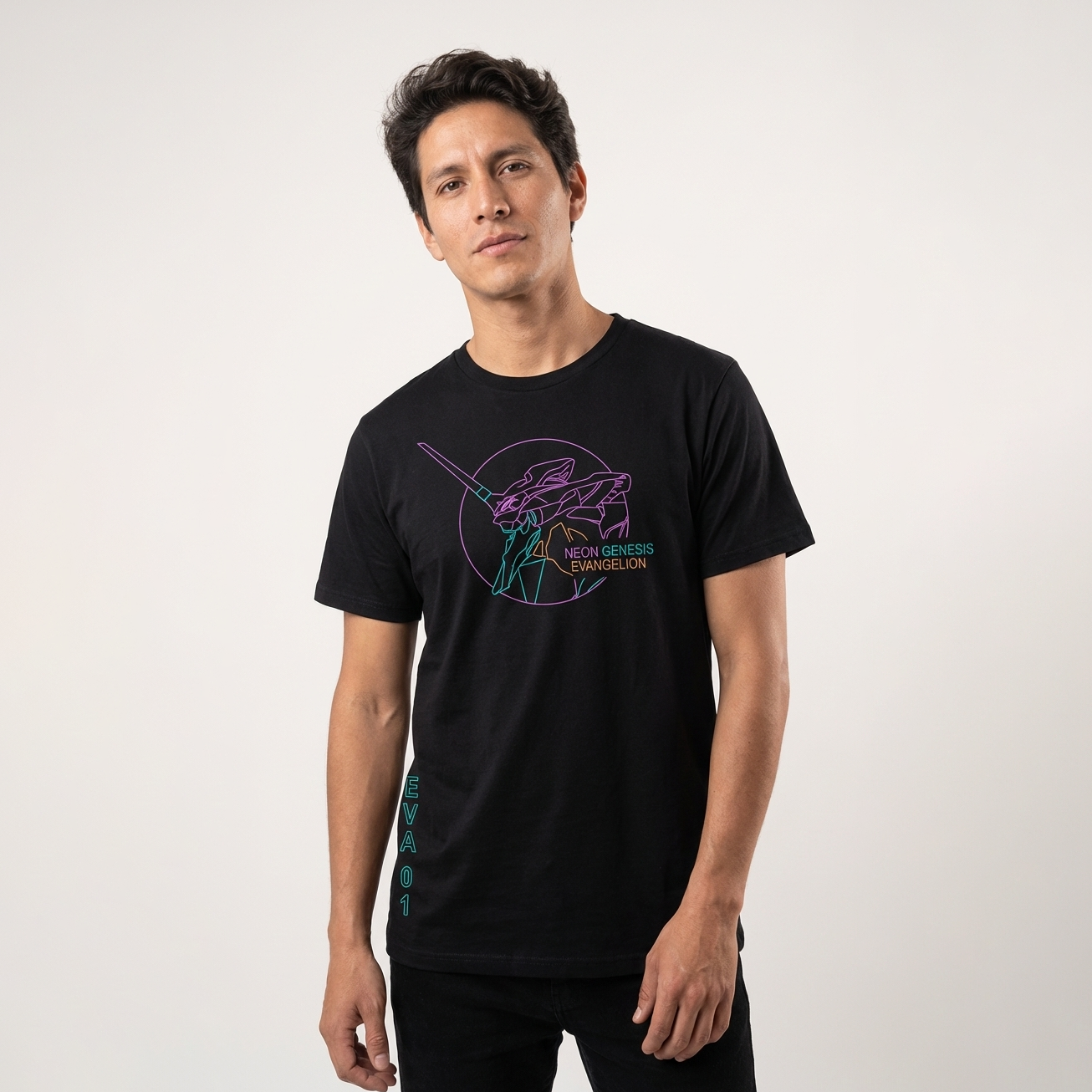 Camiseta Neon Genesis Evangelion – EVA-01 Neon | Polo Geek 100% Algodón