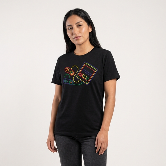 Camiseta Super Famicom – Diseño Retro Nintendo | Polo Geek 100% Algodón