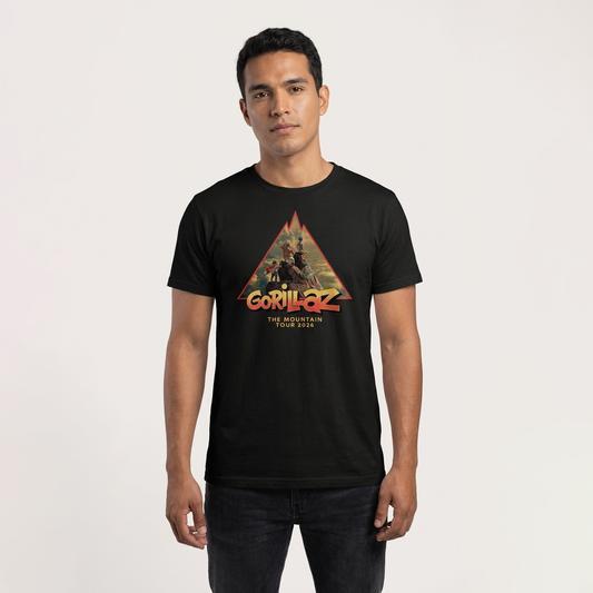 Camiseta Gorillaz The Mountain Tour 2026 – Edición Coleccionista | Polo Geek 100% Algodón
