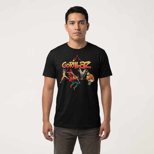 Camiseta Gorillaz The Mountain Tour 2026 – Edición Coleccionista | Polo Geek 100% Algodón